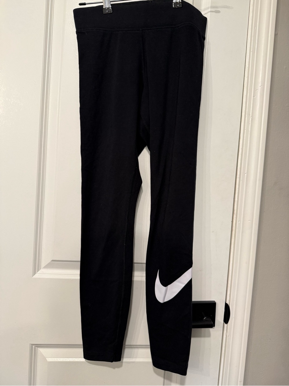 Nike Black Leggings with White Swoosh